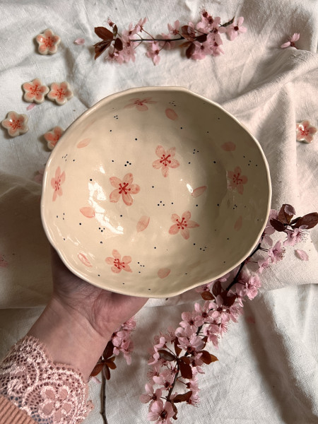 Mačkaná miska sakura